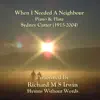 Richard M.S. Irwin - When I Needed a Neighbour (Neighbour, Piano & Flute) - Single